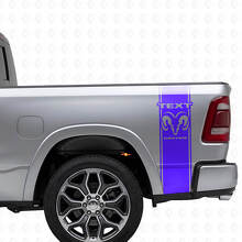 Aangepaste Logo Achterzijde Strepen Vinyl Decal voor Dodge Trucks_2