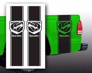 Venom Dodge Pickup Truck Bed Stripes sticker stickers / Kies kleur