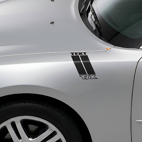 Aangepast Zijkant Hash Vinyl Strepen Decal Kit voor Dodge Durango