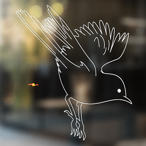 Sparrow Bird Universele Vinyl Decal Sticker