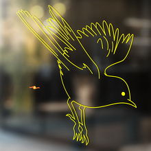 Sparrow Bird Universele Vinyl Decal Sticker_4