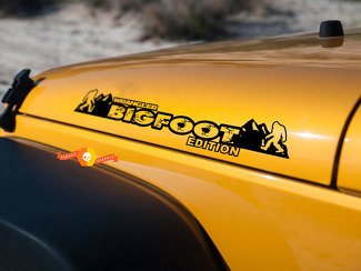 Bigfoot Mountains Edition Hood-stickers voor Jeep Wrangler-kappen