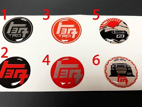 TRD TEQ Stijl Bol Resin Embleem Decal voor Toyota FJ Cruiser