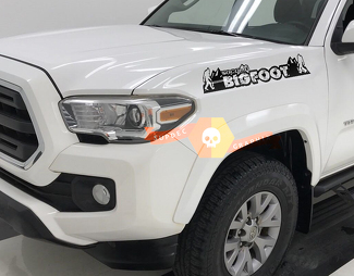 Bigfoot Mountains Tacoma Hood-stickers voor Toyota Tacoma-kappen