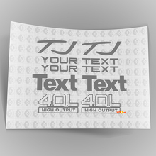 Jeep Wrangler Sport 4.0 hoog vermogen STICKERS DECALS KIT YJ TJ 2