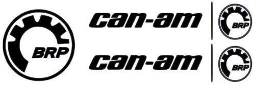 2 X CAN-AM LOGO STICKER DECAL EMBLEEM + 1 GRATIS BRP STICKER