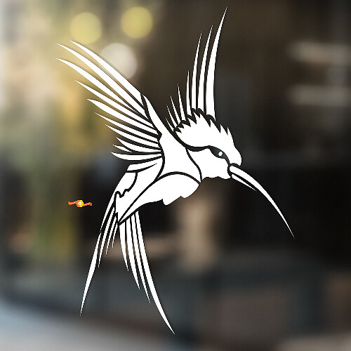 Flying Hummingbird Universele Vinyl Sticker_1