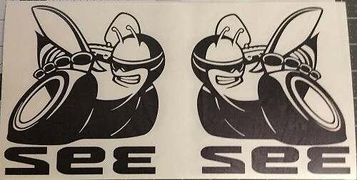 VINTAGE DODGE BOYS Scat Pack Sticker Super Bee 392 zwarte of witte Scatpack