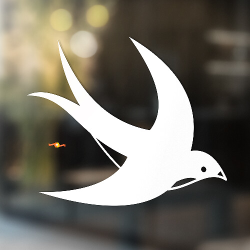 Flying Swallow Silhouet Universele Vinyl Decal Sticker