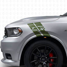 Aangepast zijkotflap hash-streep vinyl decal kit voor Dodge Durango 2009-2020_3