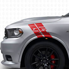 Aangepast zijkotflap hash-streep vinyl decal kit voor Dodge Durango 2009-2020_4