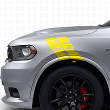 Aangepast zijkotflap hash-streep vinyl decal kit voor Dodge Durango 2009-2020_6
