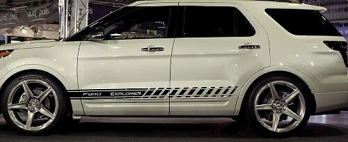 Vinyl sticker sticker strepen voor Ford Explorer 2010 2011 2012 2013 2015 2016 2018