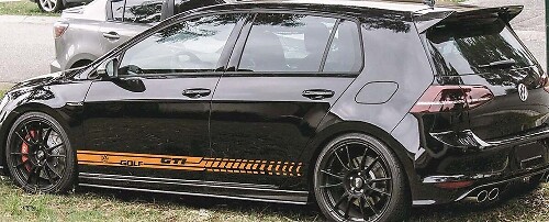 Merkside Deurstreep Vinyl Decal Kit voor Volkswagen Golf GTI MK5-7