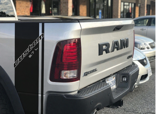 custom 5.7L Strepen Zijvlak Vinyl Decal Sticker voor Dodge Ram 1500