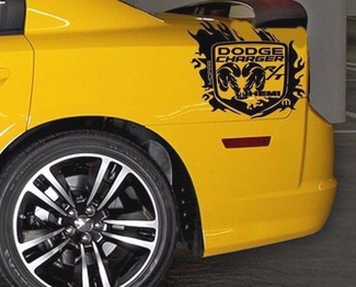 Side back fender Graphic Decal Sticker voor Dodge CHARGER op maat gemaakte RT hemi