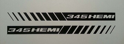 Strobe Hood Stripes Stickers passen op Dodge Ram 5.7 & Charger SRT8