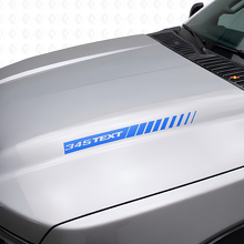 345 Hemi Stijl Custom Motorkap Strepen Vinyl Stickers voor Dodge Ram & Charger_2