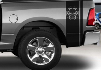 Dodge Ram Truck Vinyl achterzijde Bed Punisher Decals mopar rebel hemi 5.7 hellcat