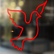 Dove Outline Style Art Universele Vinyl Decal Sticker_2