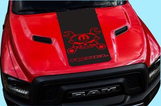 2015-16-17 Dodge Ram Hemi Rebel Hood Truck Sticker Graphic Reb-12