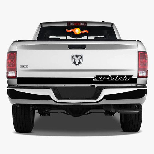 Sport Lettering Stripe Decal Sticker 2 Voor RAM 1500 2014-2017