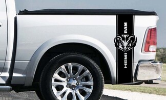 Dodge Ram 1500 RT HEMI Truck Bed Box graphic Stripe sticker sticker custom mopar