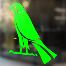 Parrot Tribal Style Universele Vinyl Decal Sticker_3