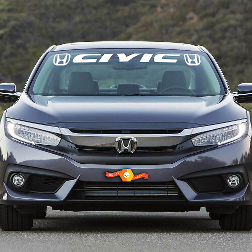 Civic Voorruit Banner Vinyl Decal Voor Honda Civic
