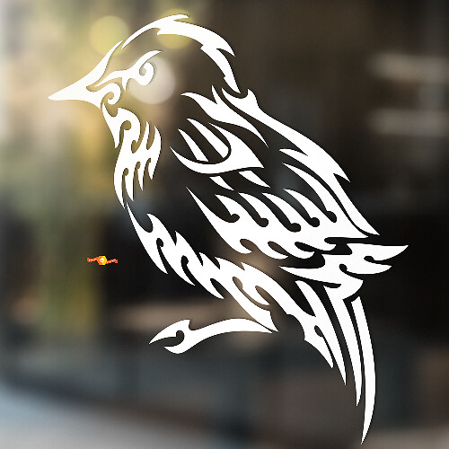 Angry Sparrow Universele Vinyl Decal Sticker_1