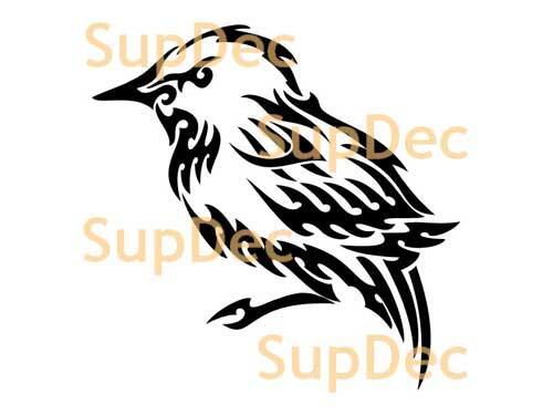 Vogel Vinyl Art Wall Window Badkamer Sticker Sticker verwijderbaar #36
