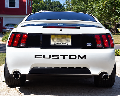 Solid Rear Trunk Lid Blackout Panel Kofferbak Vinylsticker voor Ford Mustang 1999-2004
