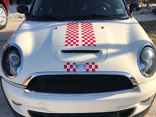 Ruitpatroon Strepen Vinyl Stickers 2 Voor Mini Cooper Clubman 2008-2013