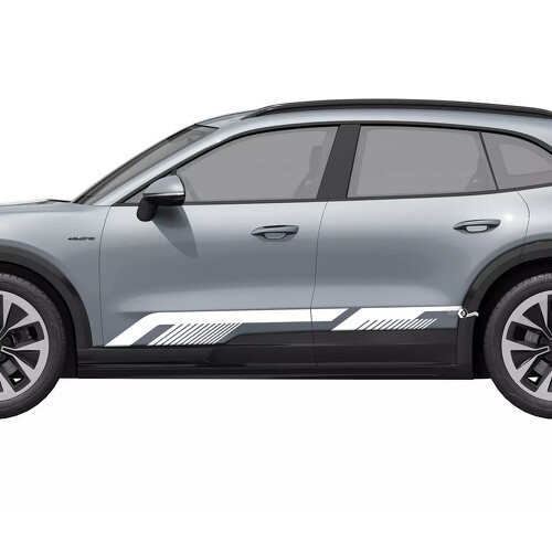 Dunne Lijnen Zijkant Rocker Panel Vinyl Decal Sticker voor Porsche Cayenne Electric