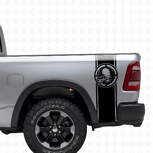 Metal Mulisha Skull Achterzijstrepen Vinyl Decal Set voor Pickup Trucks