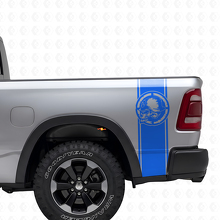 Metal Mulisha Skull Achterzijstrepen Vinyl Decal Set voor Pickup Trucks_2