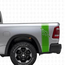 AR-15 Rifle Achterzijde Strepen Vinyl Decal Set voor Trucks_3