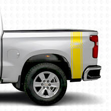 Chevrolet Logo Achterzijde Omtrek Strepen Vinyl Decal Set voor Chevy Pickup Trucks_5