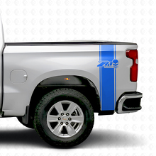 Z71 Punisher Skull Achterzijde Strepen Vinyl Decal Kit voor Chevy/GMC Pickup Truck_2