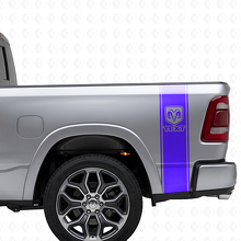 RAM-logo achterzijstrepen vinyl sticker voor Dodge Ram 1500-3500_2