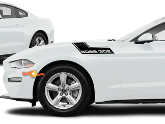 2015 - 2020 Ford Mustang en BOSS 302 spatbord/motorkap stickersets, erg mooi