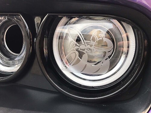 Scat Pack Bee-koplamp Vinylstickers voor Dodge Charger Challenger