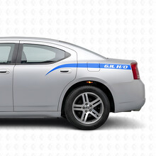 6.1L H/O Gebogen Strepen Bedside Vinyl Decal Sticker voor Dodge Charger 2006-2010_2