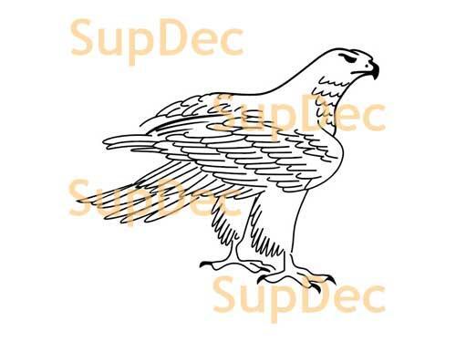 Eagle Vinyl Art Wall Window Badkamer Sticker Sticker verwijderbaar #1
