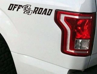 4x4 Off Road Truck Bed Decal Set GLOSS BLACK voor Ford F-150 en Super Duty