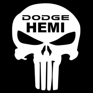 Dodge Hemi Punisher Skull hood Vinyl Sticker Grafische Sticker Ram
