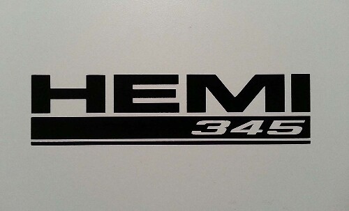 5.7 HEMI 345 Vinylsticker voor Dodge Ram Challenger Charger Magnum