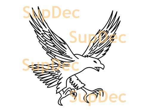 Adelaar Vinyl Kunst Muur Raam Badkamer Sticker Decal verwijderbaar #3
