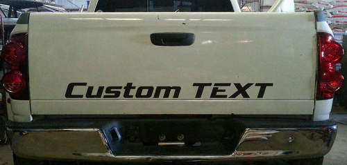 Aangepaste TEKST Achterkleplettering Achterklep Vinyl Decal Sticker voor Dodge Ram 1500
