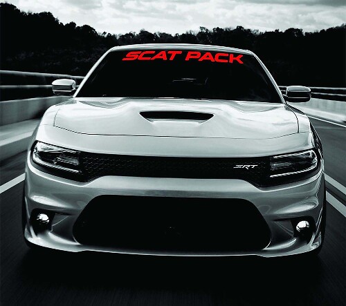 Scat Pack voorruit vinyl decal sticker voor Dodge Charger